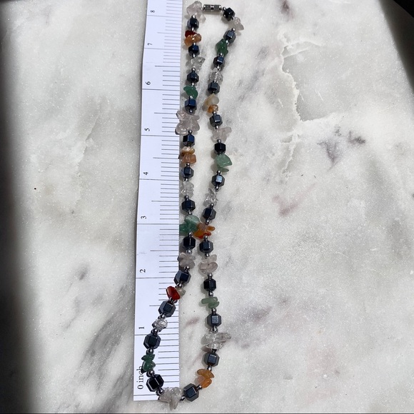 Mixed beaded gemstone Necklace natural stone - Picture 4 of 4